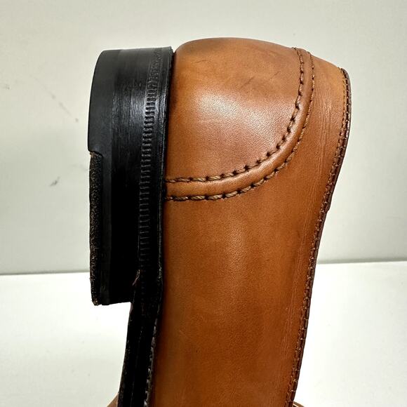 VERY GOOD Alden 685 Full Strap Slip-On Penny Loafer (Burnished Tan Calf) 9.5 A/C - Picture 10 of 13